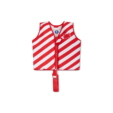 Crabby | Rood/Wit Gestreept Zwemvest 3-6 jaar